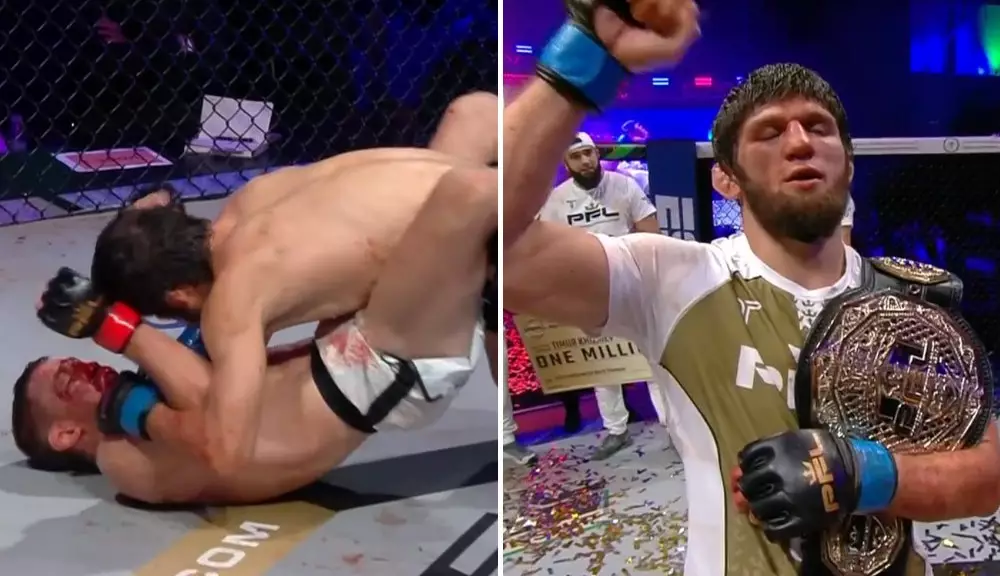 Timur Khizriev Claims PFL Featherweight Title in Dominant Fashion